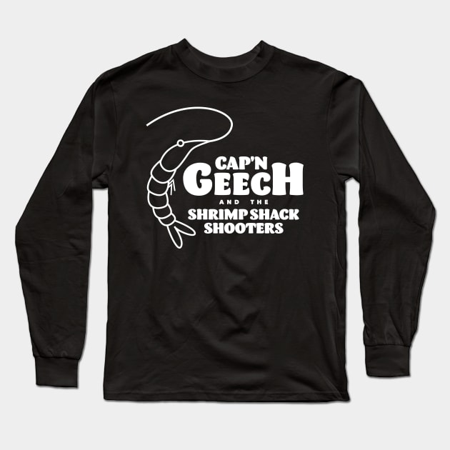 Cap'n Geech and the Shrimp Shack Shooters Long Sleeve T-Shirt by minnayoung